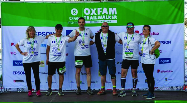 ROS Group collabore avec une équipe participant au Oxfam Intermón Trailwalker !